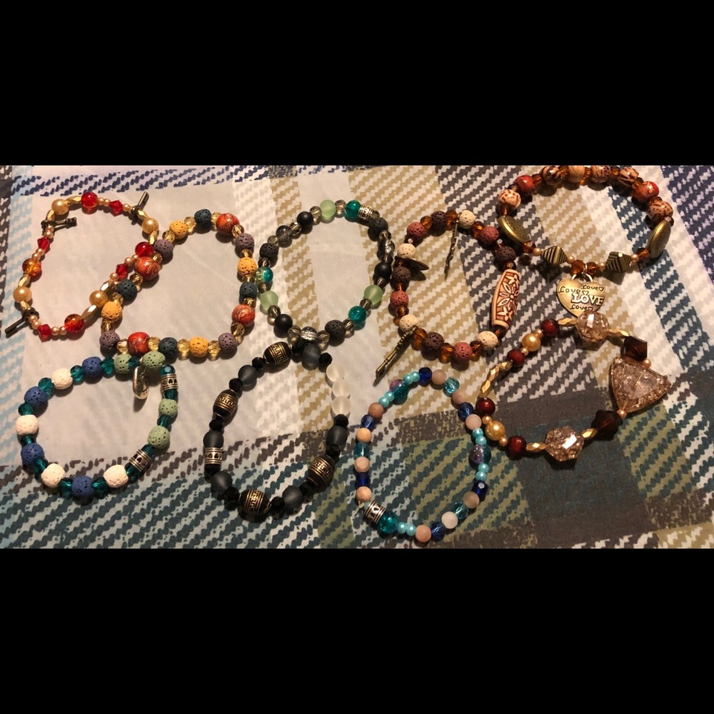 Lot 6 ** 9 home made bracelets